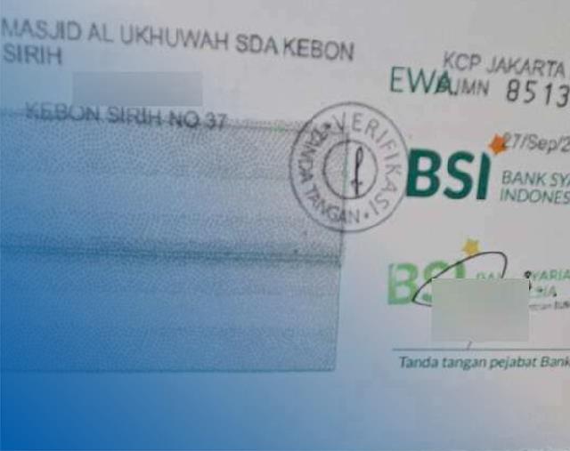 Nomor Rekening BSI di Buku Tabungan