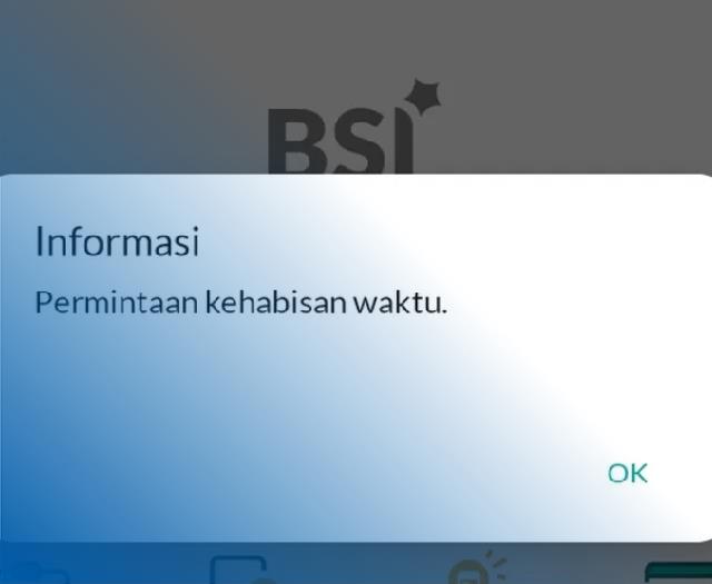 Permintaan Kehabisan Waktu BSI